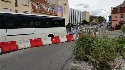 Premier jour de travaux avenue Saint-Rémy à Forbach : la circulation est ralentie