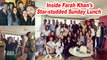 Inside Farah Khan's Star-studded Sunday Lunch | Karan Johar, Kartik Aaryan attend