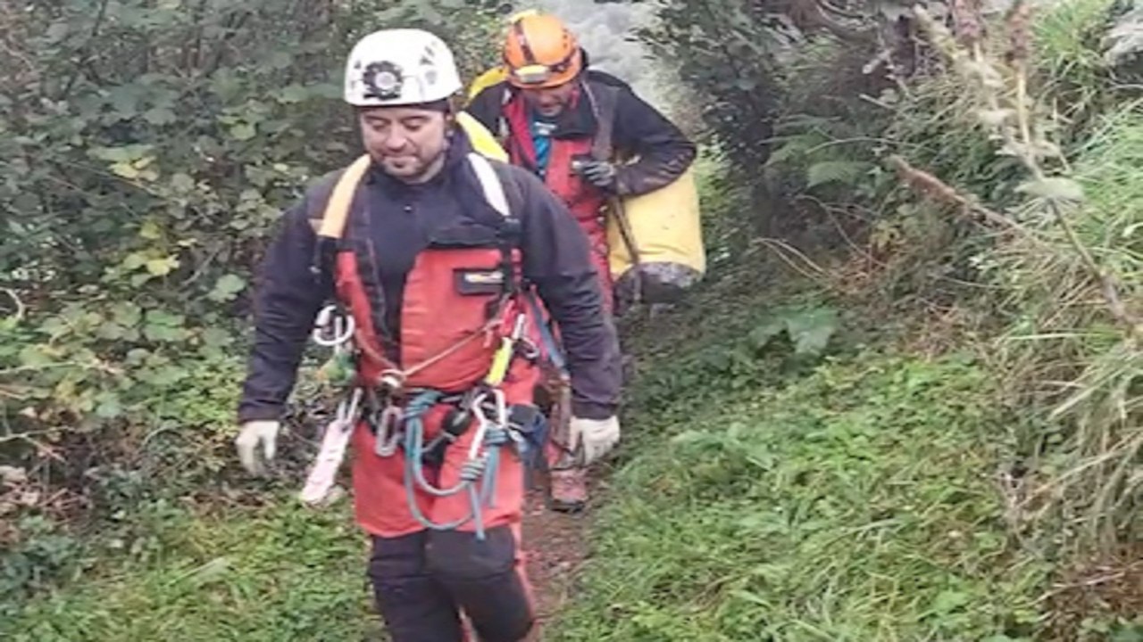Equipo de rescate de los espeleólogos portugueses