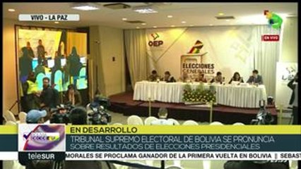 Bolivia: ofrece datos el TSE del voto de elección en el extranjero