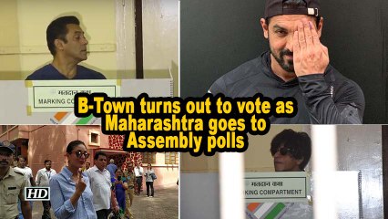 B-Town turns out to vote as Maharashtra goes to Assembly polls