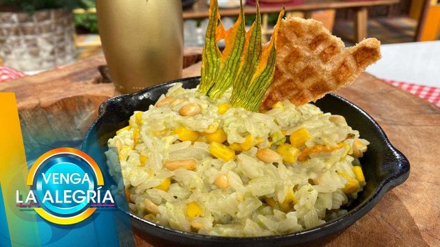 ¿Poco tiempo para cocinar?Prepara una cazuela rapidita de arroz poblano y cremoso.| Venga La Alegría