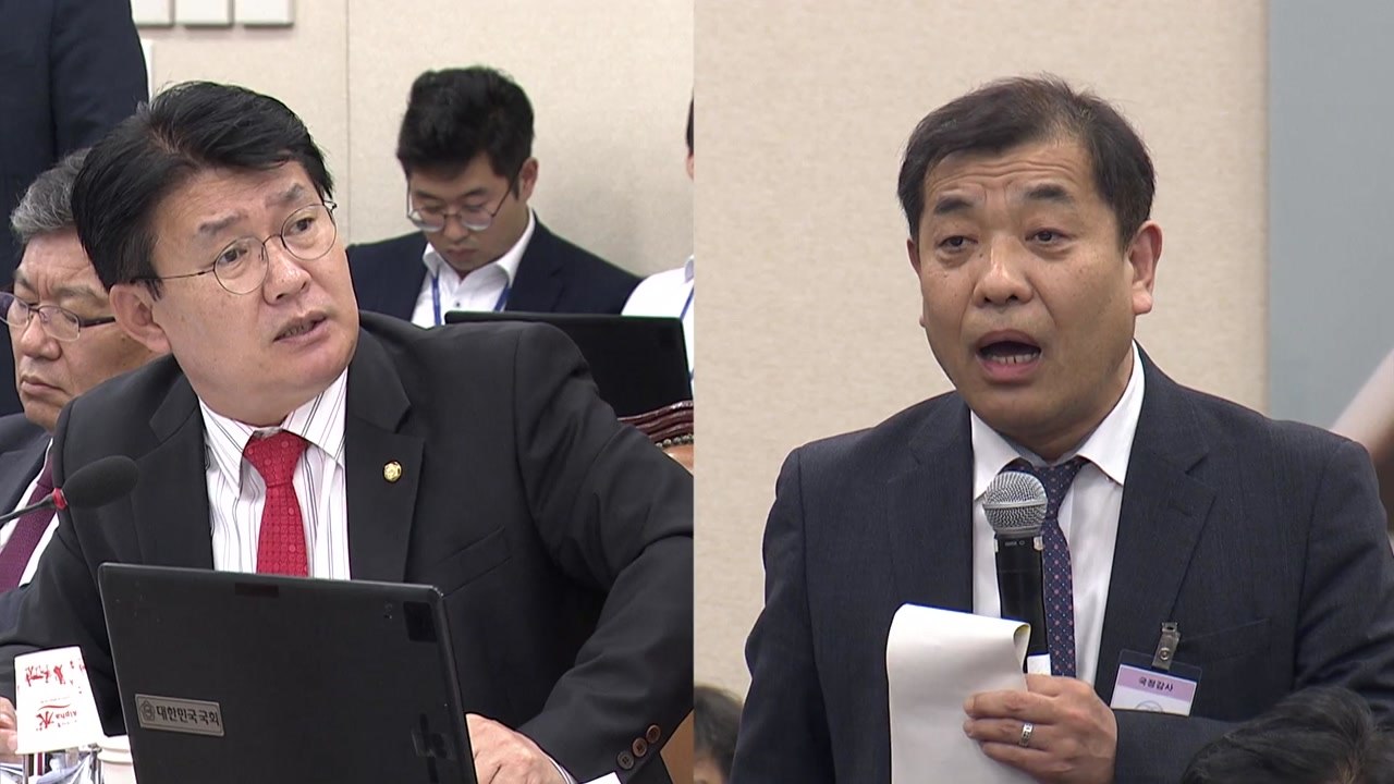 정용기 "tbs는 좌파 해방구" 발언에 고성 설전 / YTN