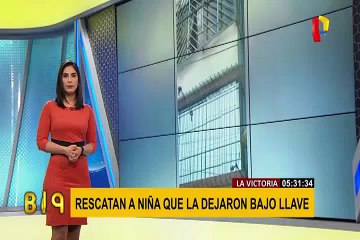La Victoria: rescatan a niña encerrada con llave en tercer piso de vivienda
