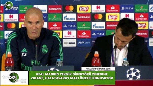 Zidane: Galatasaray maçına iyi hazırlnadık ve kazanmak istiyoruz