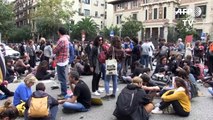 Catalonia: Pro-independence protest in front of Spanish government delegation in Barcelona