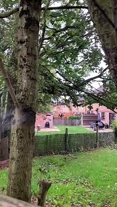 Neighbours film police in garden of Milton Keynes home at centre of armed siege (October 21 2019)