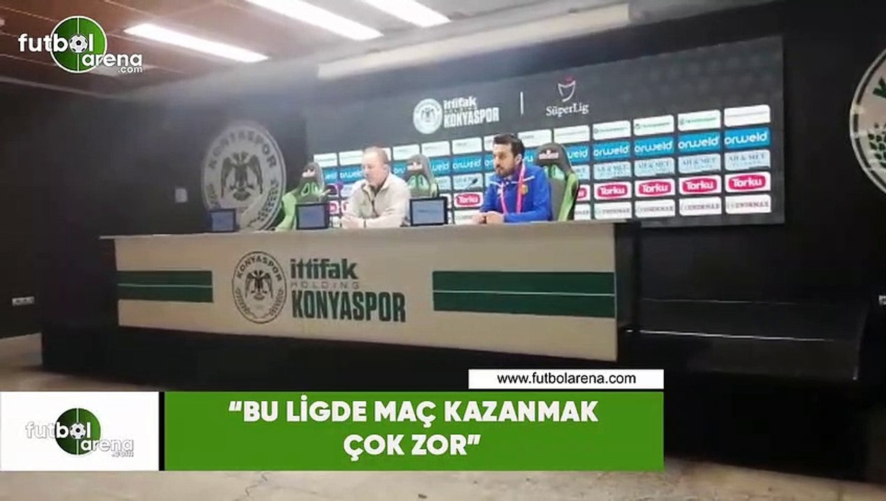 Sergen Yalçın: "Bu ligde maç kazanmak çok zor"