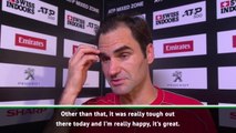 Federer delighted after landmark victory in hometown