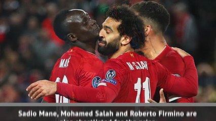 Liverpool dominate Ballon d'Or shortlist