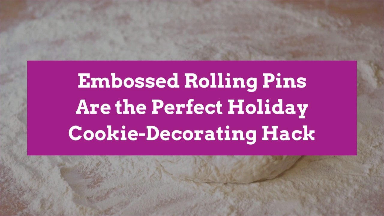 Embossed Rolling Pins Are the Perfect Holiday Cookie-Decorating Hack