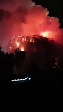 Apartment Building in London Engulfed in Flames