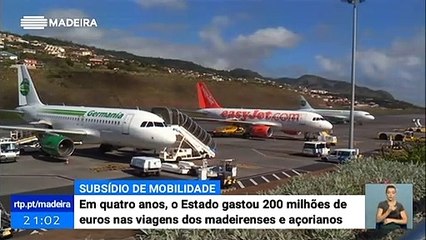 200 Milhões de Euros gastos no Subsídio de Mobilidade entre as ilhas e o território continental