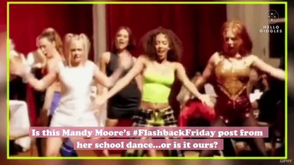 Mandy Moore posted a '90s homecoming throwback photo, and we ALL had this hairstyle