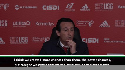 Arsenal didn't deserve to lose - Emery