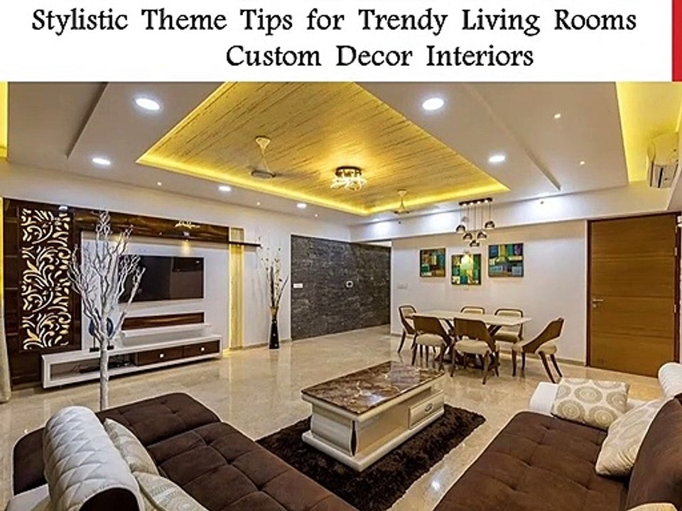 Stylistic theme tips for trendy living rooms
