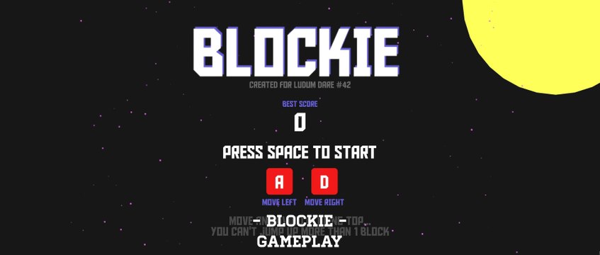Blockie - Gameplay (puzzle/platformer survival game)