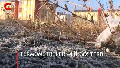 Kış erken geldi! Araçların camları dondu; Termometreler eksi 4'ü gösterdi 