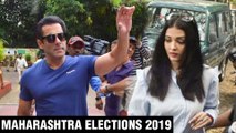 Salman Khan, Aishwarya Rai, Abhishek, Arjun Kapoor TOGETHER Cast Vote | Maharashtra Elections 2019
