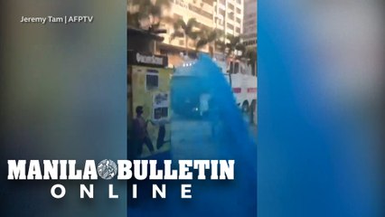 Police water cannon hit Hong Kong mosque