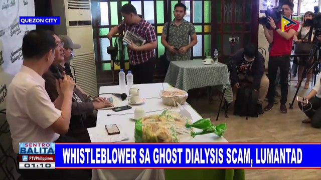 Whistleblower sa ghost dialysis scam, lumantad