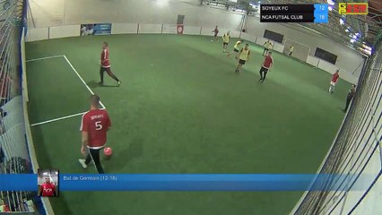 But de Germain (12-18) - SOYEUX FC Vs NCA FUTSAL CLUB - 21/10/19 21:00 - LIGUE 3