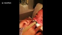 UK man can not bring himself to pull wax strips from his nose