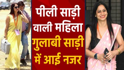 Yellow Sari Sensation Reena Dwivedi ने इस बार Pink Sari में बिखेरा जलवा । वनइंडिया हिंदी