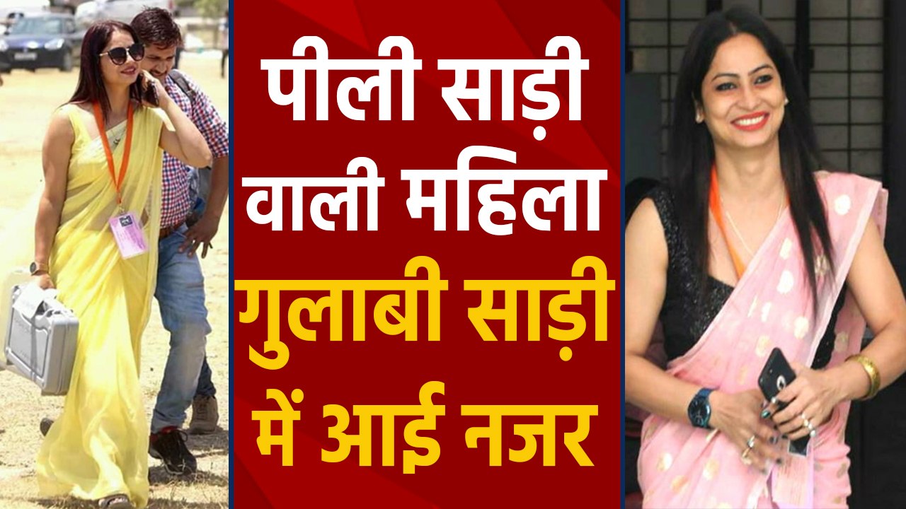 Yellow Sari Sensation Reena Dwivedi ने इस बार Pink Sari में बिखेरा जलवा । वनइंडिया हिंदी