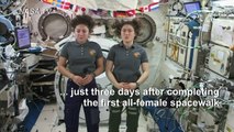All-female spacewalk duo set sights on Moon