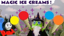 Learn Colors Learn English with Funny Funlings Magic Ice Creams with Thomas and Friends DC Comics Superman and Marvel Avengers The Hulk in this Full Episode English