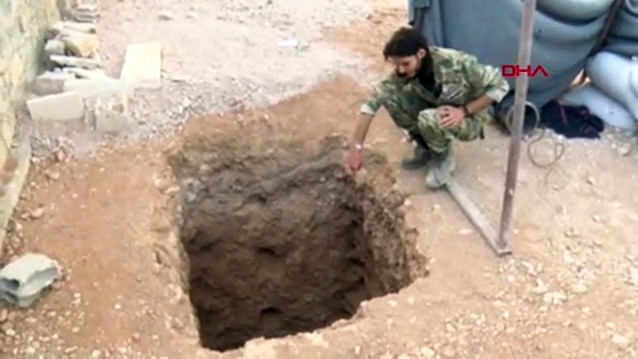 YPG'li teröristler Tel Abyad'ı köstebek yuvasına çevirmiş