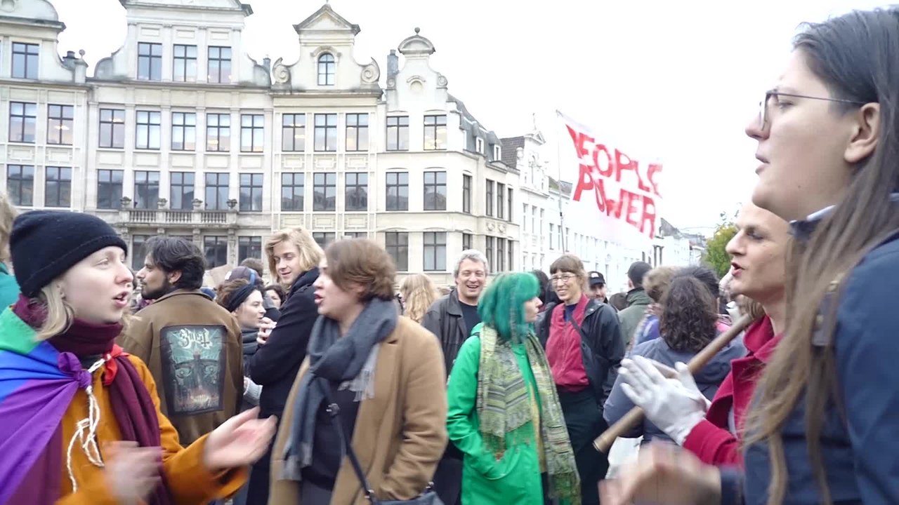 Rassemblement contre les violences policières à Bruxelles