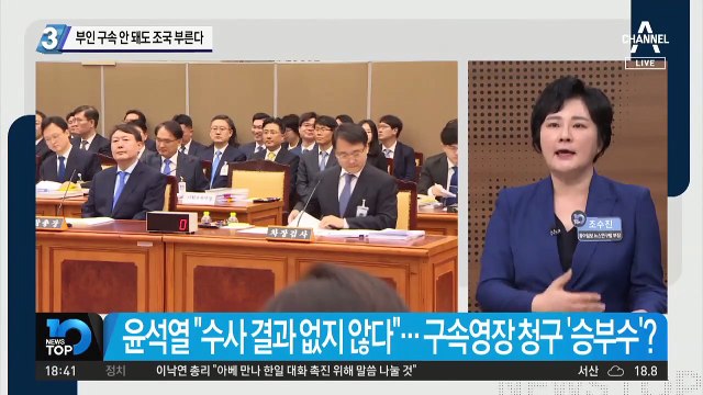 부인 구속 안 돼도 조국 부른다