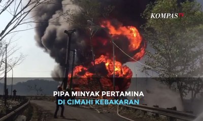 Dugaan Penyebab Kebakaran Pipa Minyak Pertamina di Cimahi