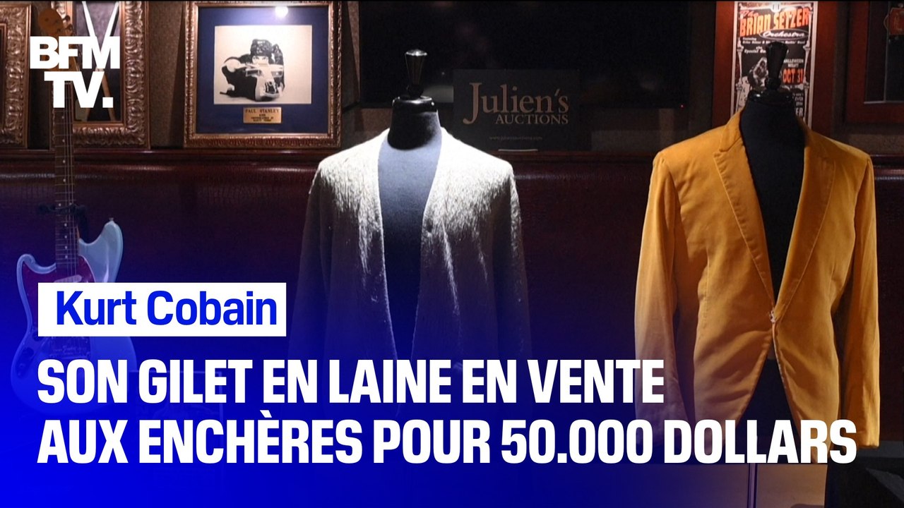 Le gilet de Kurt Cobain en vente aux enchères pour 50.000 dollars