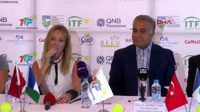Spor ted cumhuriyet kızları uluslararası tenis turnuvası'nın basın toplantısı yapıldı