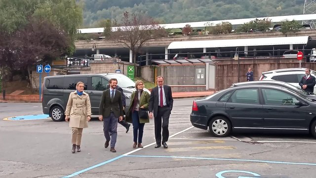 Visita de Pablo Casado a un centro de Iberdrola en Bilbao