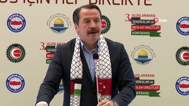 Memur-Sen Genel Başkanı Yalçın: 'Filistin, emperyalist kurgulara direnme iradesidir. Emperyalizm, şiddetten beslenir ve şiddeti besler'