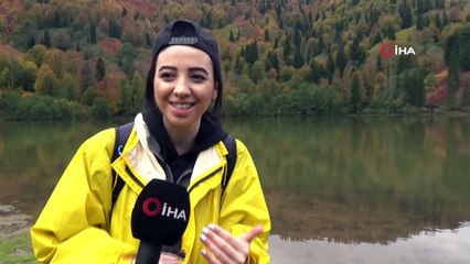 Ziyaretçi akınına uğrayan Karagöl Tabiat Parkları havadan görüntülendi