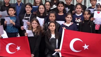 Öğrencilerden Barış Pınarı Harekatı'na "şiirli" destek - VAN