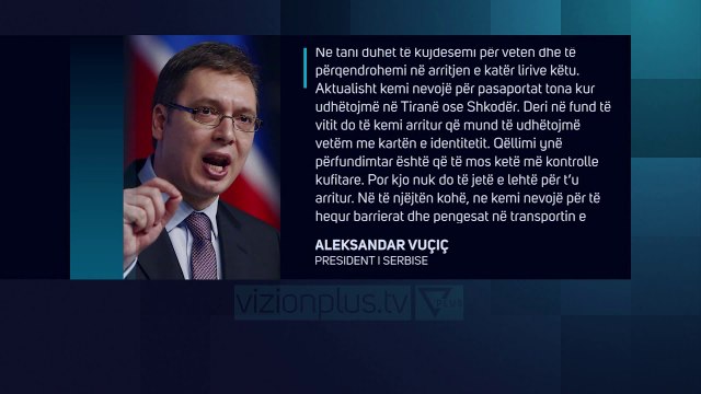 Vuçiç: Zero shanse që të njohim pavarësinë e Kosovës - News, Lajme - Vizion Plus