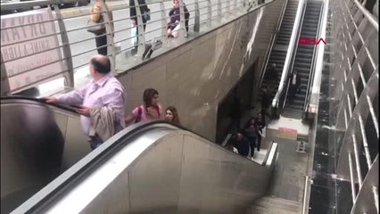 Şişli-mecidiyeköy metro istasyonu'nda intihar girişimi