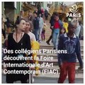 Des collégiens parisiens découvrent la FIAC