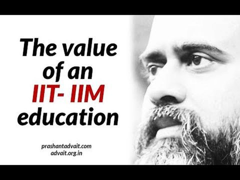 Acharya Prashant, with students: An IIT - IIM education must widen your choices, not limit them