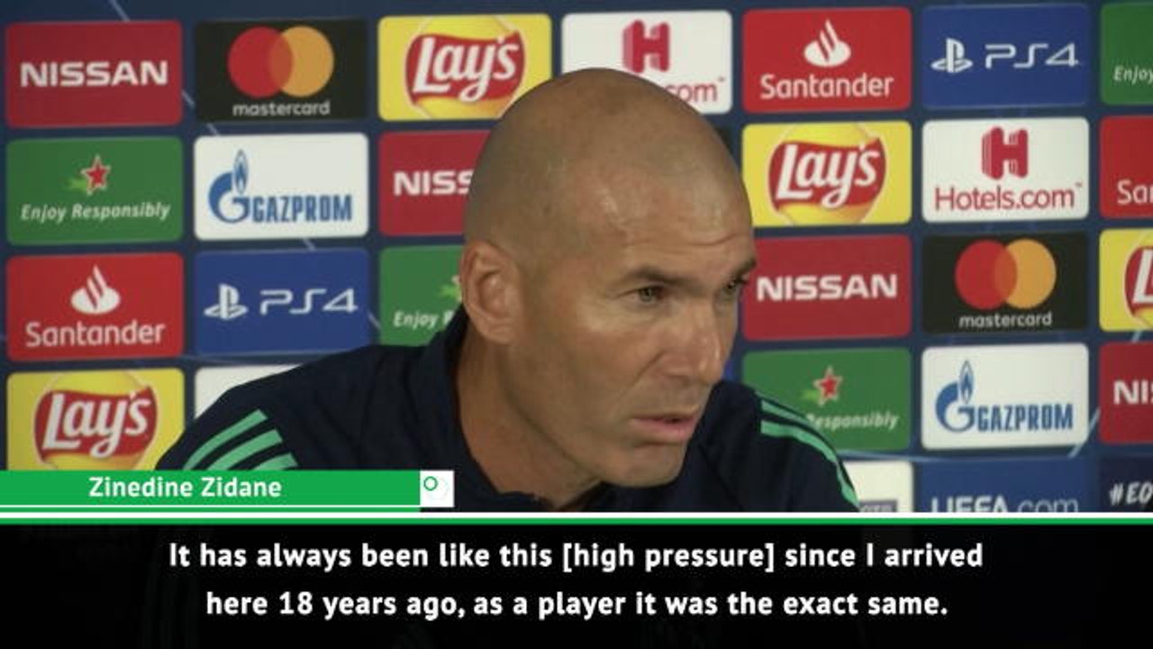 Zidane used to Madrid pressure ahead of Galatasaray clash