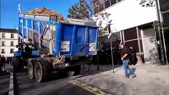 Nancy : du lisier déversé devant l'Agence de services et de paiement