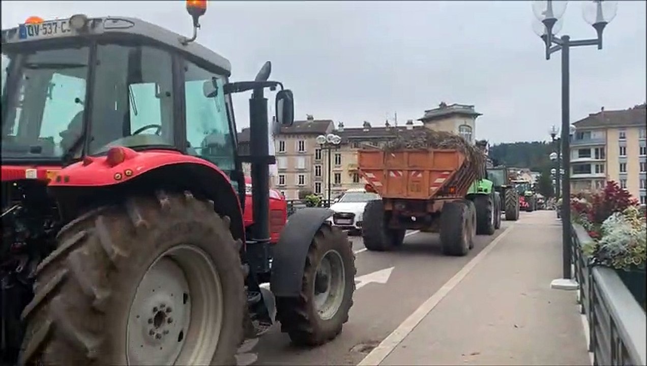 La manifestation des agriculteurs se poursuit dans les rues d'Epinal