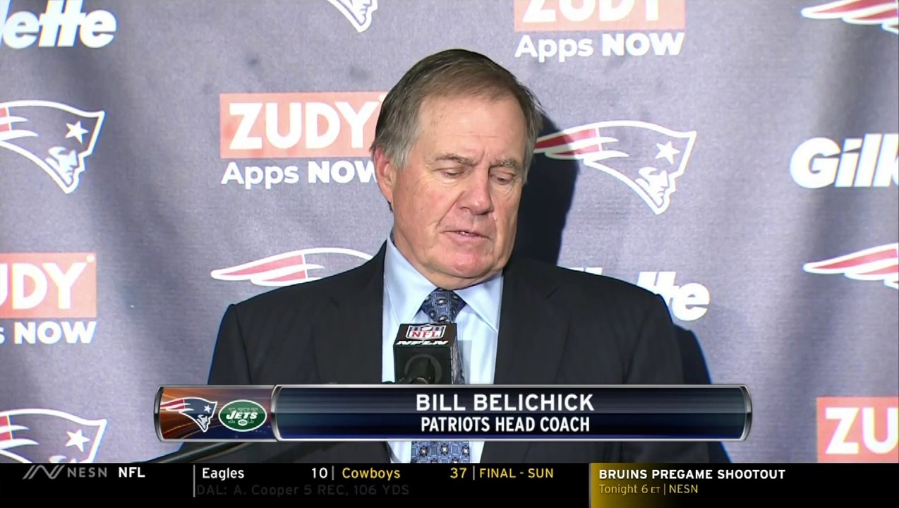 Bill Belichick Patriots Vs. Jets Week 7 Postgame Press Conference