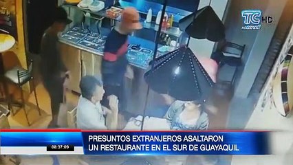 Delincuentes presuntamente venezolanos asaltaron un local al sur de Guayaquil